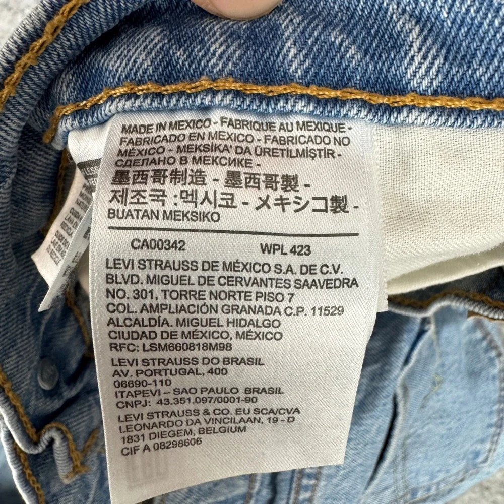 Levis 505 Regular Fit Straight Leg Jeans Light Wash Mens‎ W34 L32 00505-1992